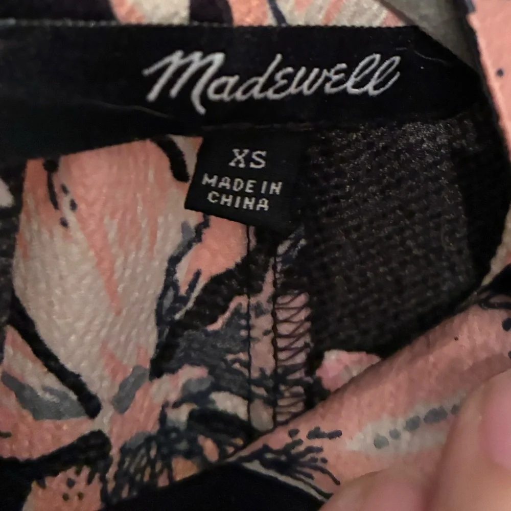 Madewell Floral Jumpsuit -‎ Black and Pink